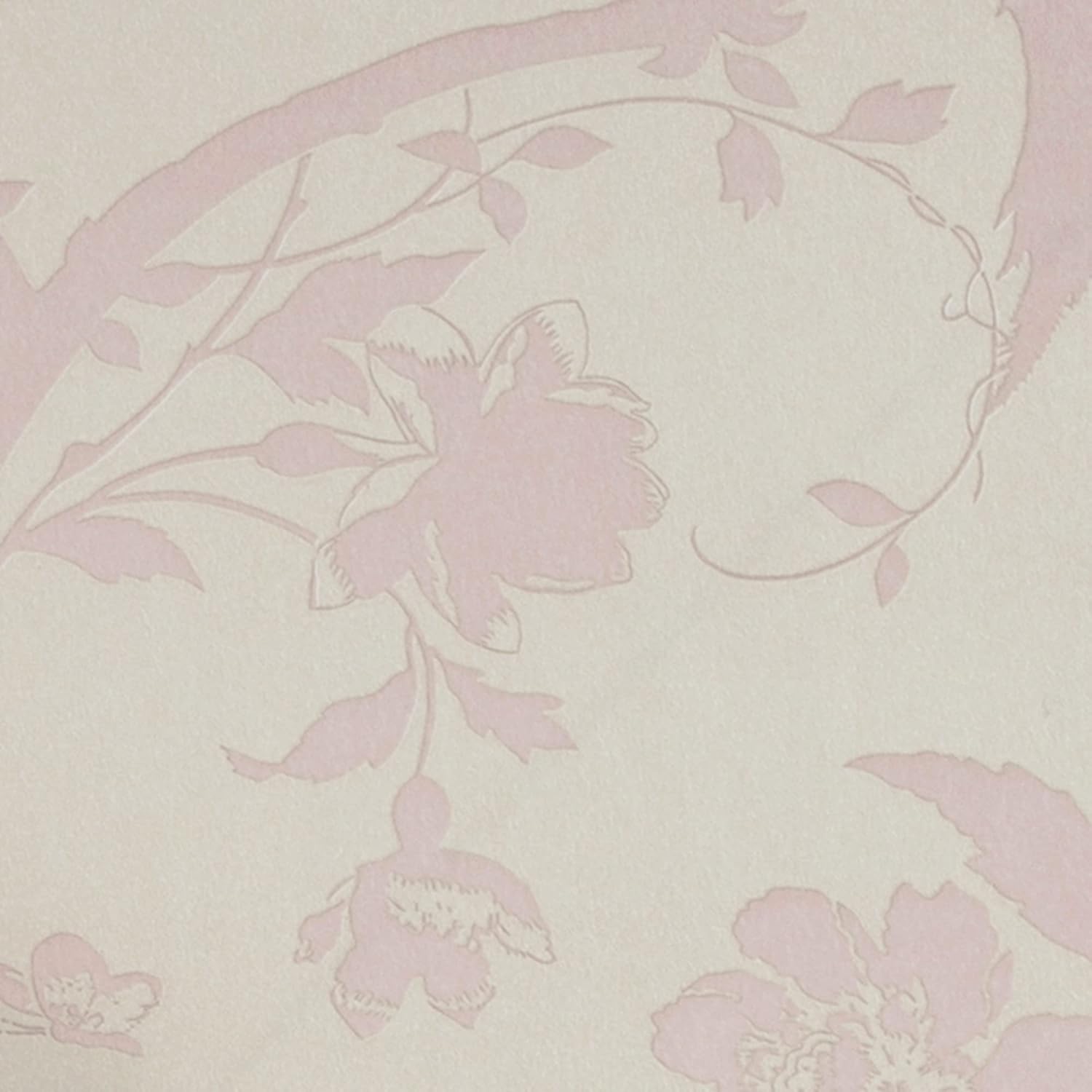 Laura Ashley Oriental Garden Pearlescent Chalk Pink Wallpaper