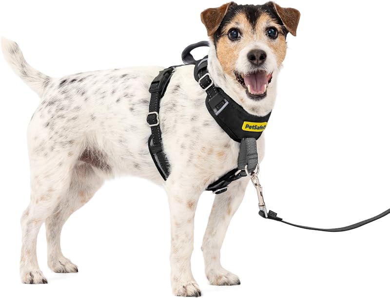 Peitoral Tipo Cabresto Antipuxão Acolchoado PetSafe Easy Walk Comfort Preto, Pequeno