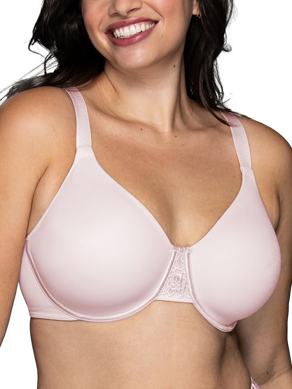 Women's Beauty Back Smoothing Minimizer Bra, Minimizes Bust Line up to 1.5", Non Padded Cups up to H