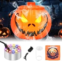 MaxEarn 12 LED-es Ködgenerátor - Háromszínű Halloween Tök Párásító, Ultrahangos Ködképző Fröccsenésgátlóval, Kerti Tó Szökőkút Dekoráció 1