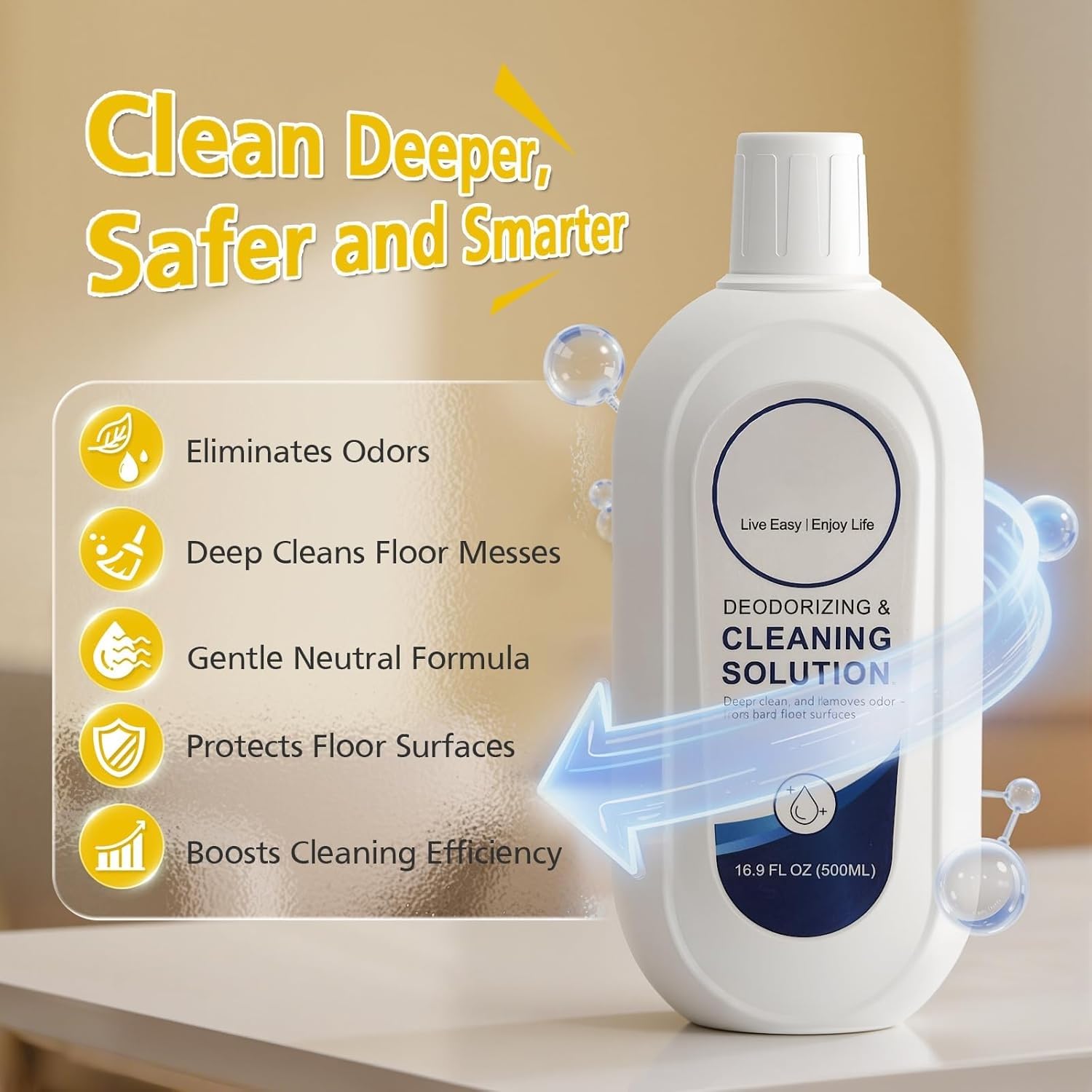 Solución Limpiadora para Suelos Compatible con Tineco, 3 x 500 ml, Cítricos y Lavanda/Lavanda/Fragancia Fresca, Secado Rápido y Sin Rayas para iFLOOR y FLOOR ONE
