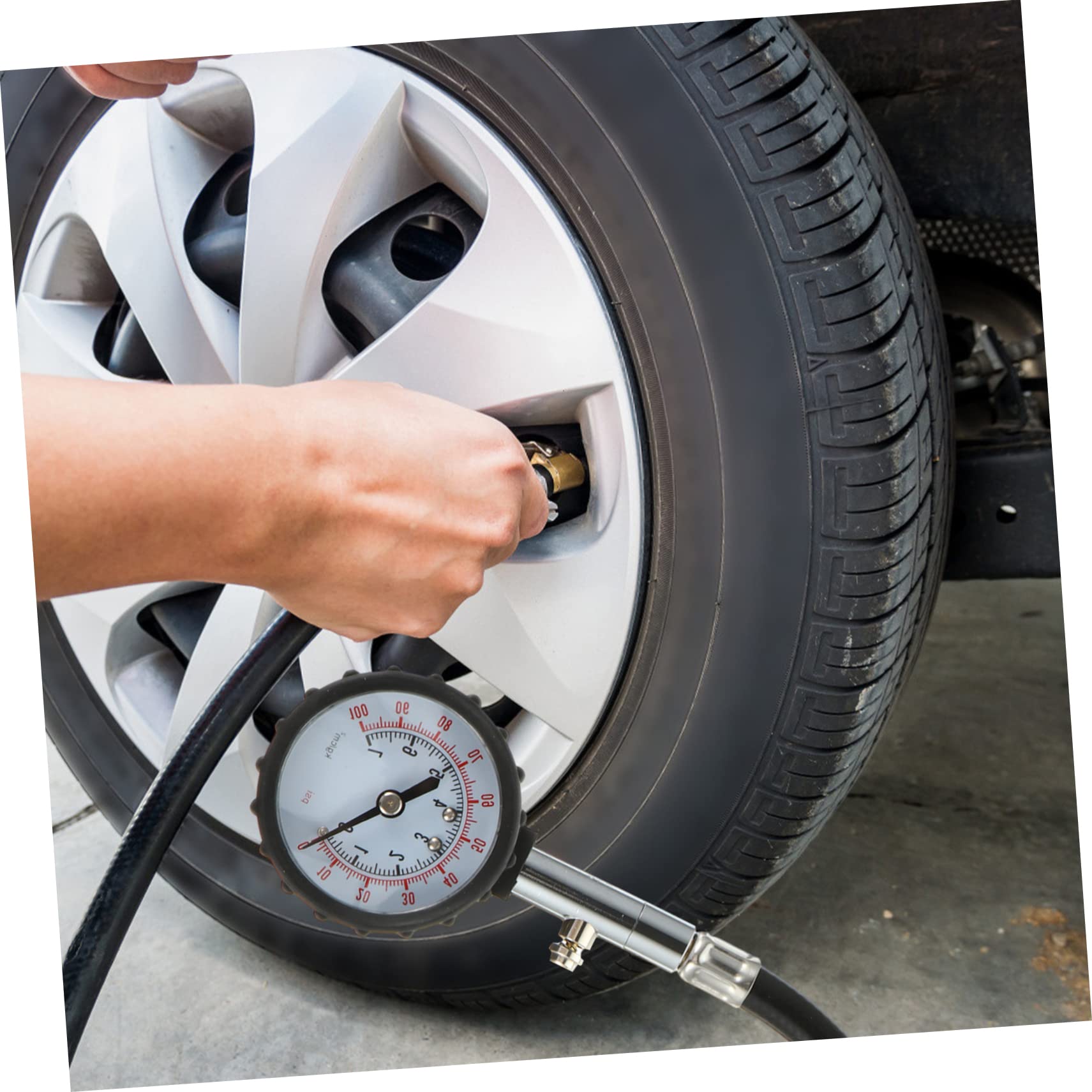 3pièces Manomètre De Pression De Pneus Avec Flexible Jauge Numérique Compacte Pour Gonflage De Voitures Et Camions Outil Pratique Et Fiable Pour Vérification Pression Des Pneus