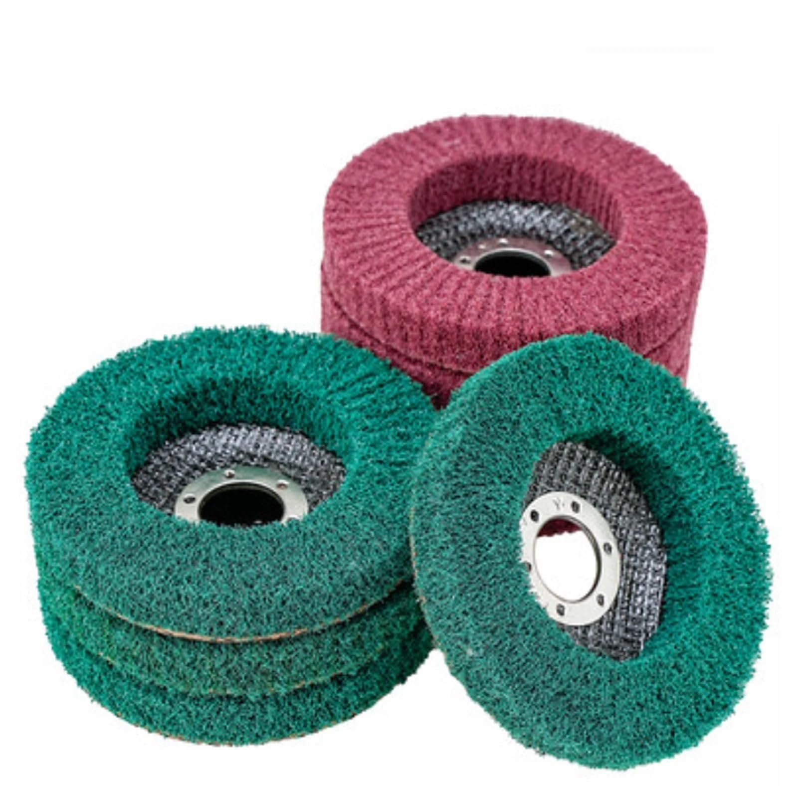 Ruedas Abrasivas De Solapa Disco de aleta de fibra de nailon de 8 piezas de 115 mm