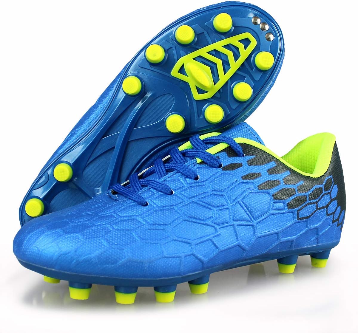 Hawkwell Boys Girls Outdoor Firm Ground Soccer Shoes(Toddler/Little Kid/Big Kid)