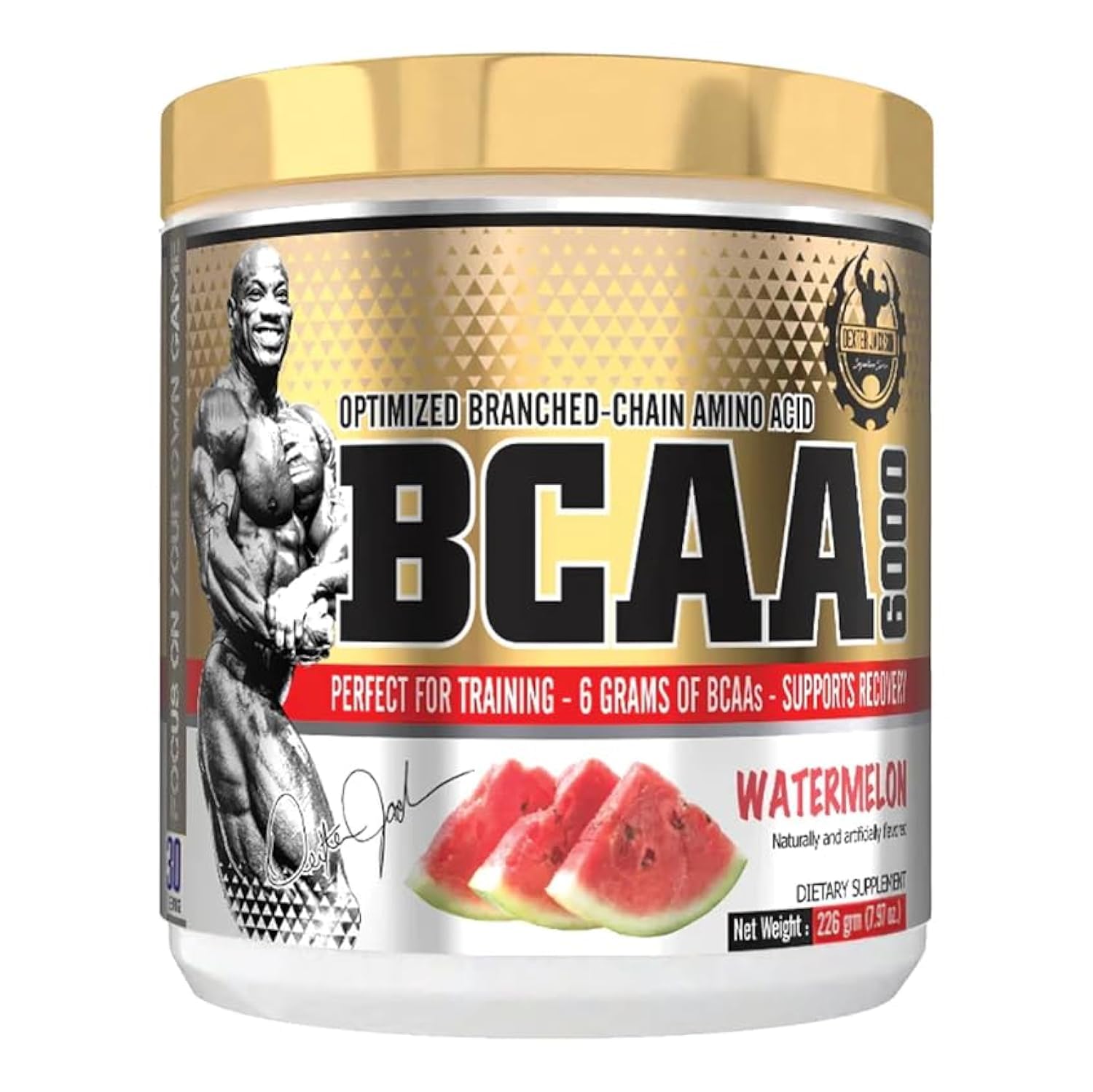 DEXTER JACKSONBCAA 6000, 5.76g BCAA, 30 Servings - 226g (Watermelon)