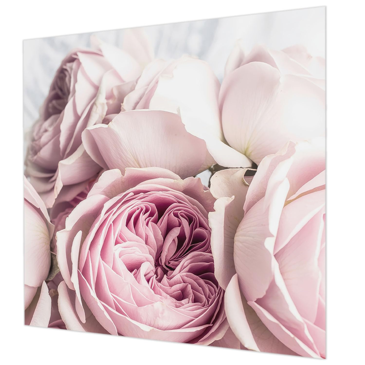Revêtement mural intissé pour chambre à coucher motif roses romantiques
