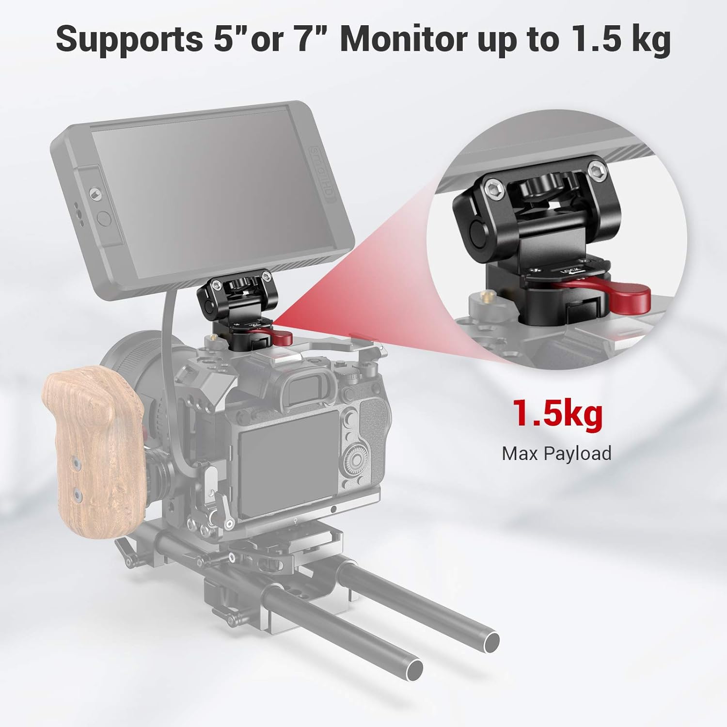 One-Day Sale: Up to 80% Off SMALLRIG Field Monitor Holder Mount with Quick Release NATO Clamp - 2100