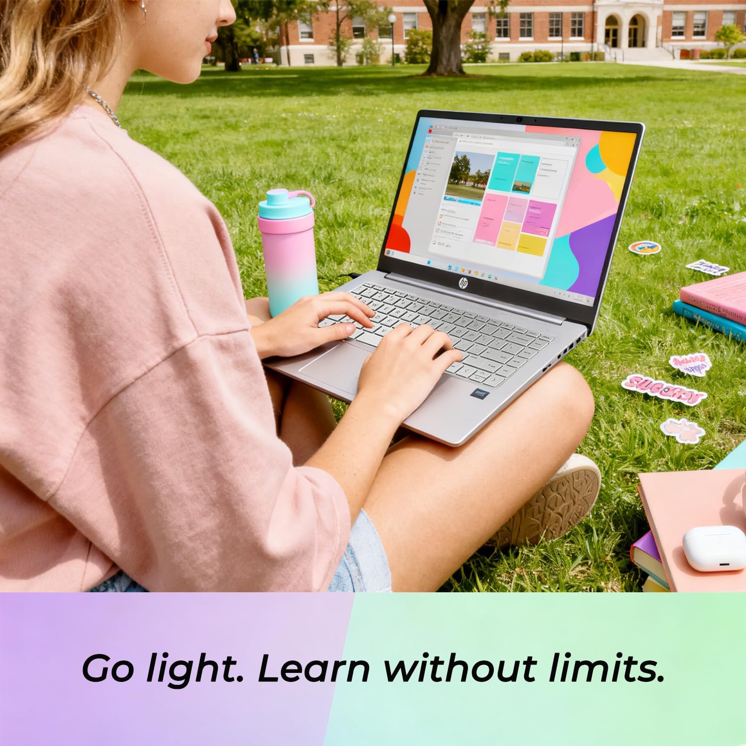 HP Ultrabook Laptop with Copilot AI • 2026 Edition • Latest Intel 4-Core N150 CPU • 8GB RAM • 128GB SSD + 1TB Cloud Storage • Microsoft 365 • Windows 11 • Thin & Portable • w/o Mouse image 4