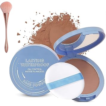 Beauty Powder Cake for Makeup Hold,Face Powder Lasting Waterproof Sets Makeup,Oil Control Matte Perfection Pressed Powders,Smooth Fine Lines for Flawless Lightweight Finish #07