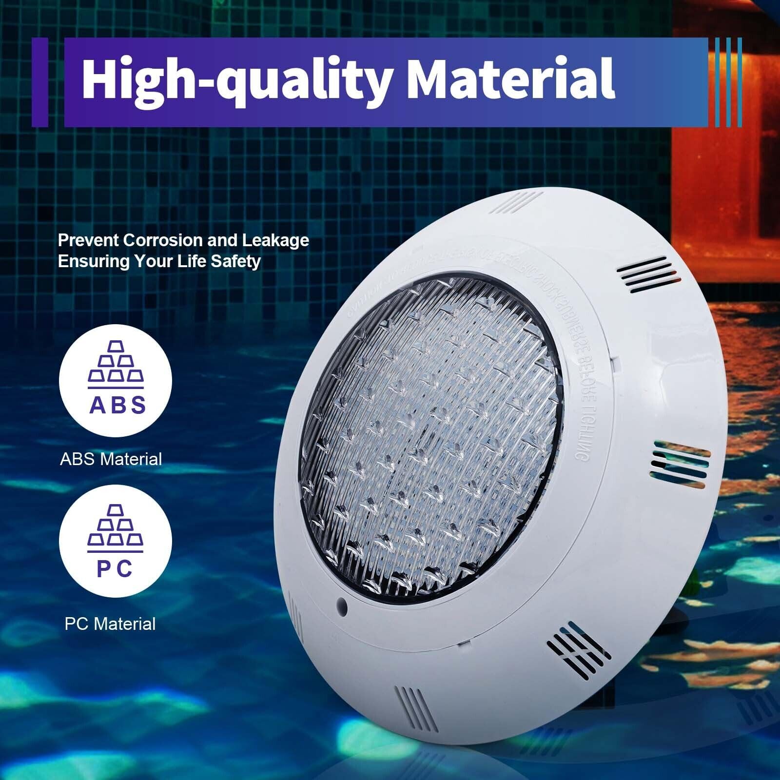 Unterwasser Scheinwerfer Poollicht Poollampe 45W LED RGB für Schwimmbad Beleuchtung