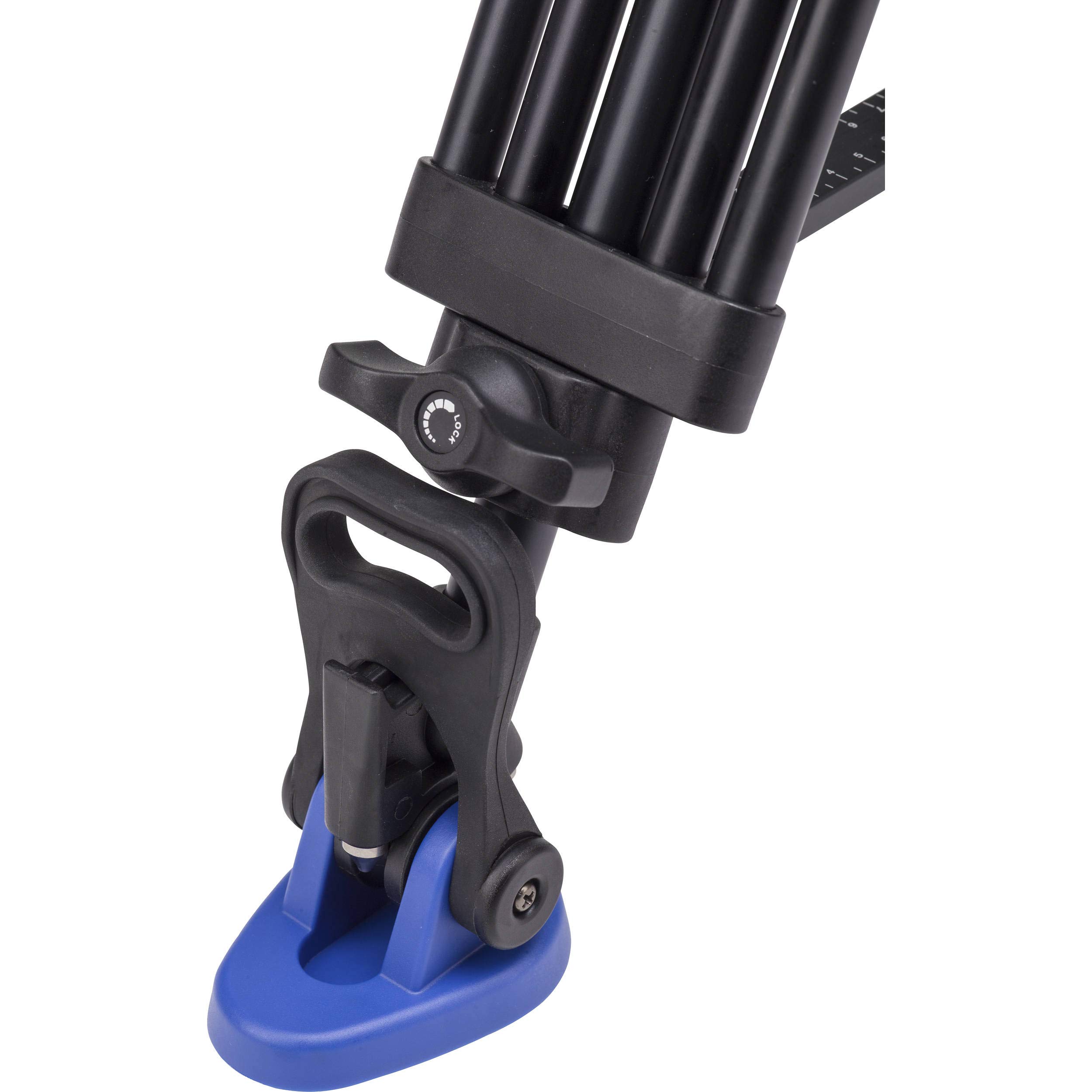 Benro A673TM - Treppiede video a doppio stadio in alluminio e testa S8PRO, ciotola da 75 mm, 3 sezioni delle gambe, leva girevole