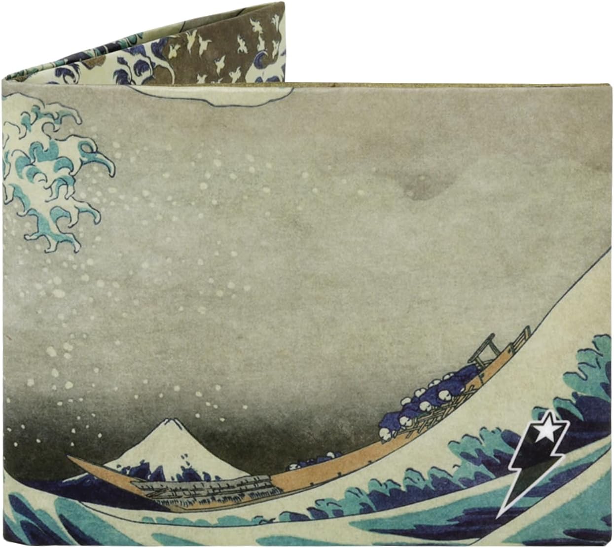 SUPERVEK The Great Wave off Kanagawa Tyvek Paper Slim Bifold Wallet for Men Women | Vegan Men's Mighty Credit Card Holder Wallets | Mens Womens EDC