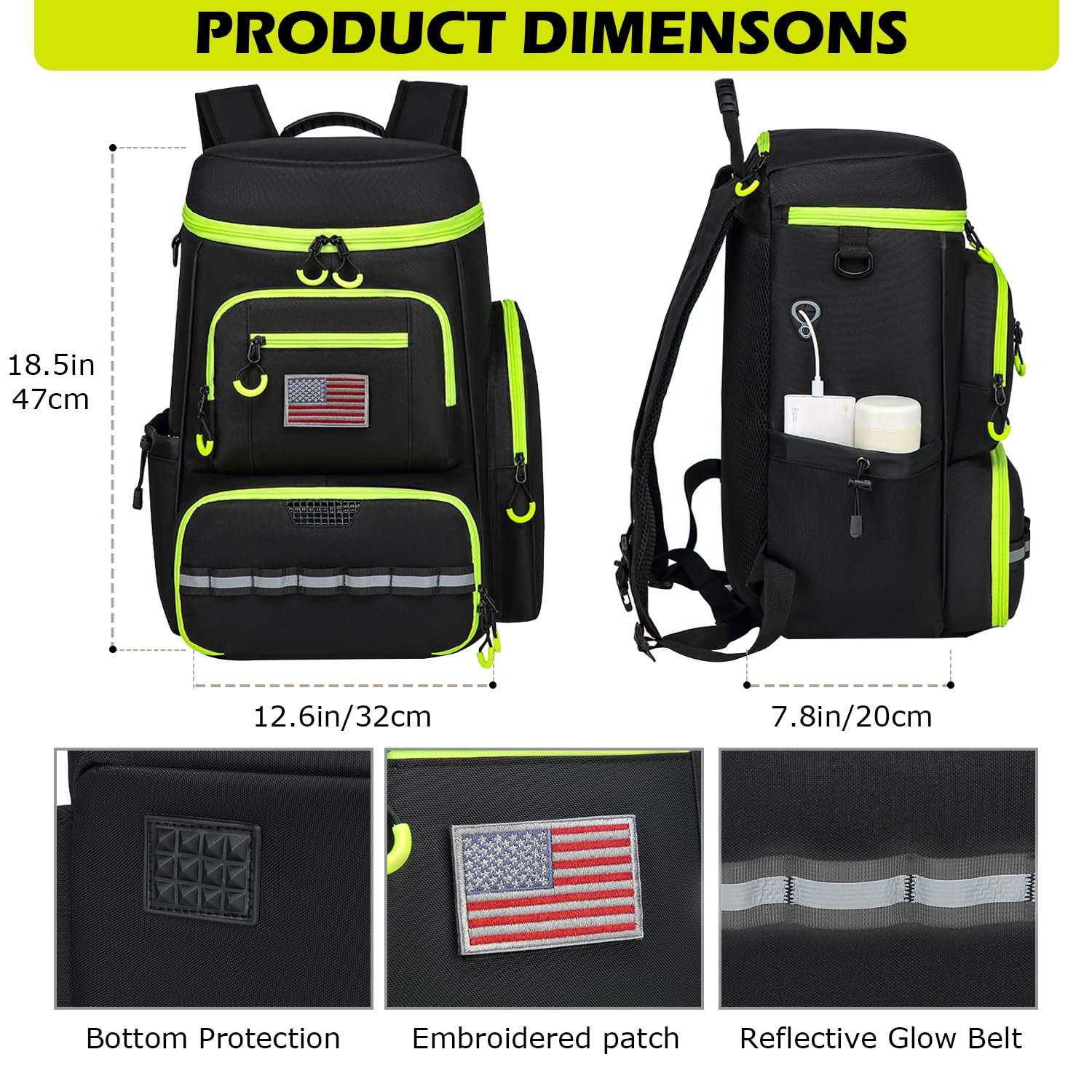 Amazon.com: HAMBOLY Pickleball Bag for Men & Women, Large  display picture 1