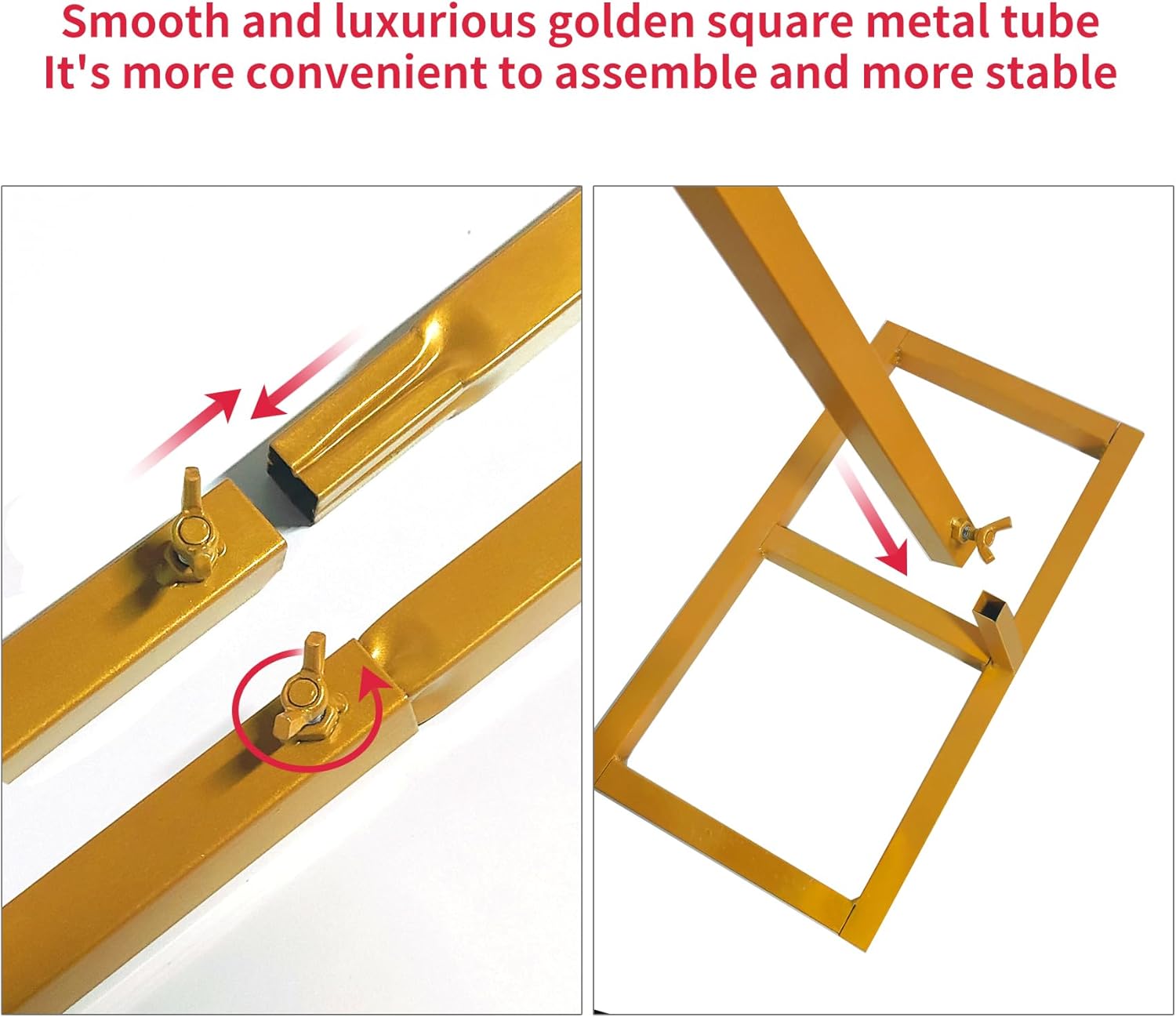 Wedding Arch Round Backdrop Stand Gold Metal Circle Backdrop Stand Circle Balloon Arch Stand Frame for Birthday Party Bridal Shower Anniversary Ceremony Candy Tables Celebration in 2.4x2.6m