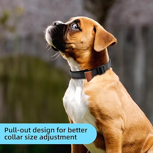 Miniatura 8 de Collar de perro personalizado con nombre y número de teléfono, hebilla duradera, acolchado de neopreno suave ultra ancho, collar reflectante