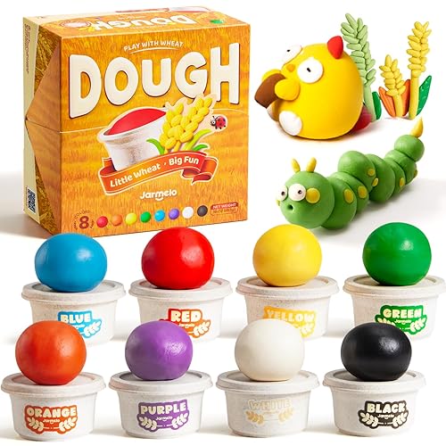 Jar Melo Wheat Modeling Dough – 8 Pack Non-Toxic &