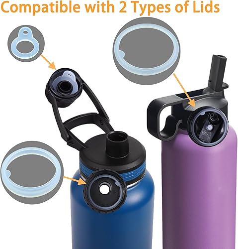 Miniatura 3 de Thermoflask - Junta de botella de agua de repuesto para tapa de botella de agua aislada de acero inoxidable de 24 oz40 onzas, 3 juegos de juntas de