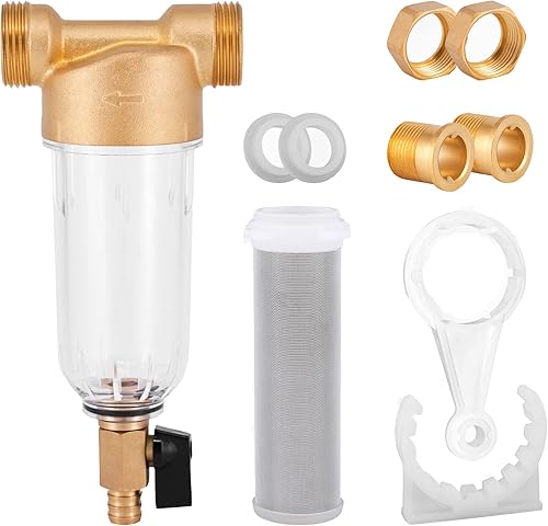 Filterelated Filtro de agua de sedimentos giratorios reutilizable para toda la casa filtro de agua de sedimentos giratorios filtro de agua de