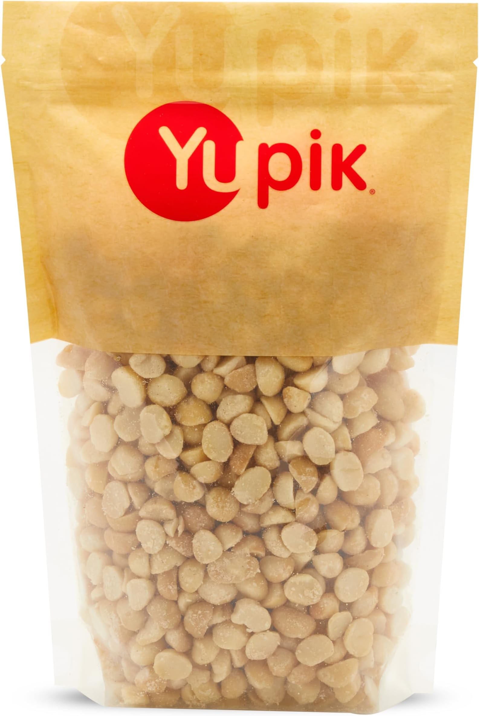 Macadamia Nuts, Medium Pieces, 2.2 lb (35.2 oz), Raw and Unsalted, Gluten-Free and Kosher, Unroasted Oil-Free Nuts with Creamy Flavor, Source of Fiber, Ideal for Baking, Cooking, and Healthy Snacking