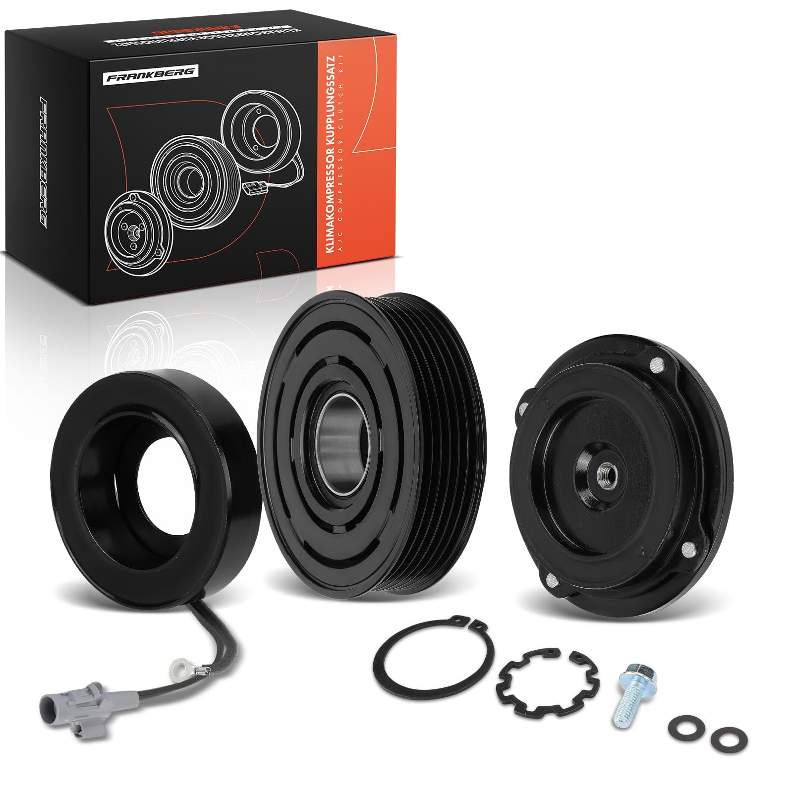 Frankberg 1x Klimakupplung Kompatibel mit 3er F30 F80 320 328 5er F10 520 528 530 535 M 550 6 Gran Coupe F06 640 X5 E70 M50 M X6 E71 E72 M50 Replace# 64529216466