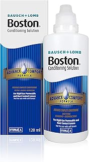 Boston Advance Conditioning Solution, 120ml - Condition Your Lenses - Cushions and Rehydrates for Comfortable Wear - for Rigid Gas Permeable (RGP) and Hard Contact Lenses