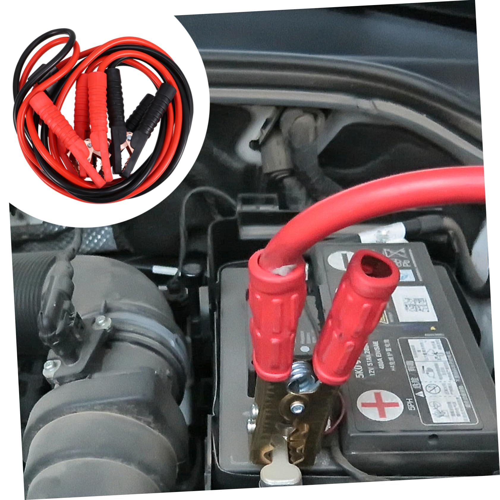 Câble Urgence pour Voiture Démarrage Urgence Pince Crocodile Renforcée Utilisation