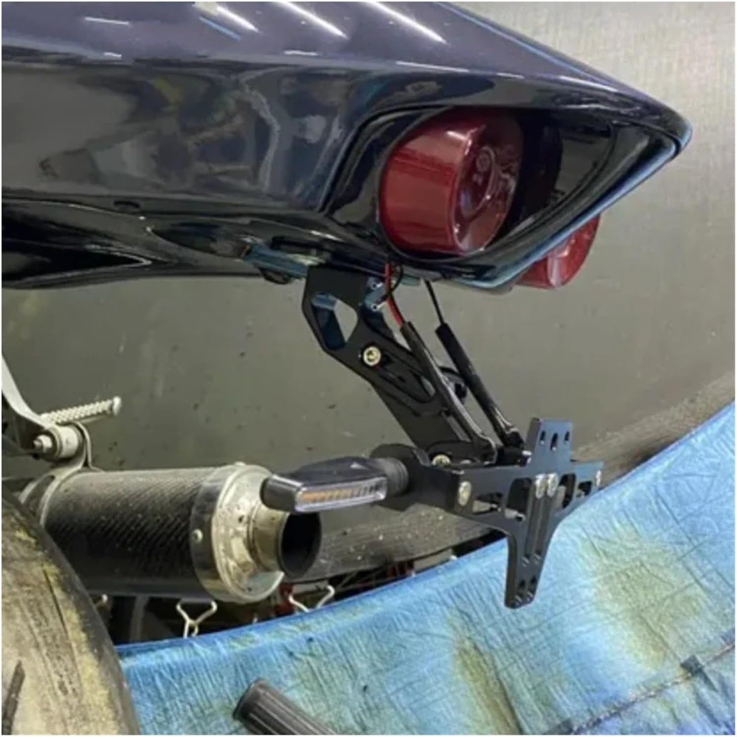 バイク ナンバーステー に適合するZX-4R に適合するZX-4RR 2015-2024 調整