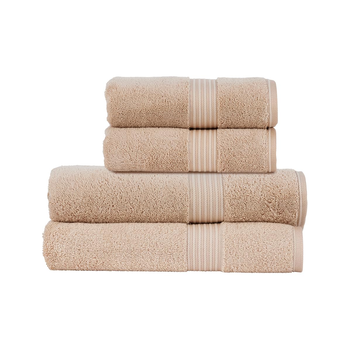Christy Supreme Hygro 2 Hand Towels Set | Blush Pink | 100% Luxury Supima Cotton | Ultra Soft | Super Absorbent | 650GSM | Plush and Long Lasting — view 30