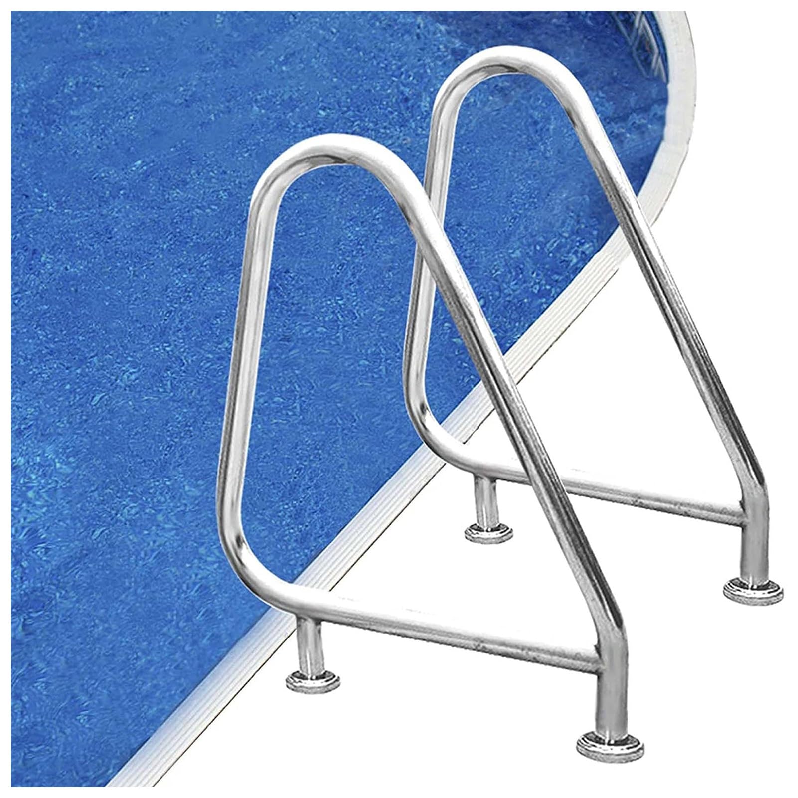 Swimming Pool Stair Rail,Pool Handrail Pool Rail,Humanized Swimming Pool Handrail,with Quick Installation Base,for Indoor Outdoor Swimming Pool Water Park