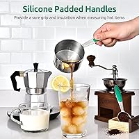 Vista 8 de U-Taste - Juego de tazas y cucharas medidoras U-Taste 188 de acero inoxidable, 10 piezas apilables de metal, juego de medidas para cocina, hornear