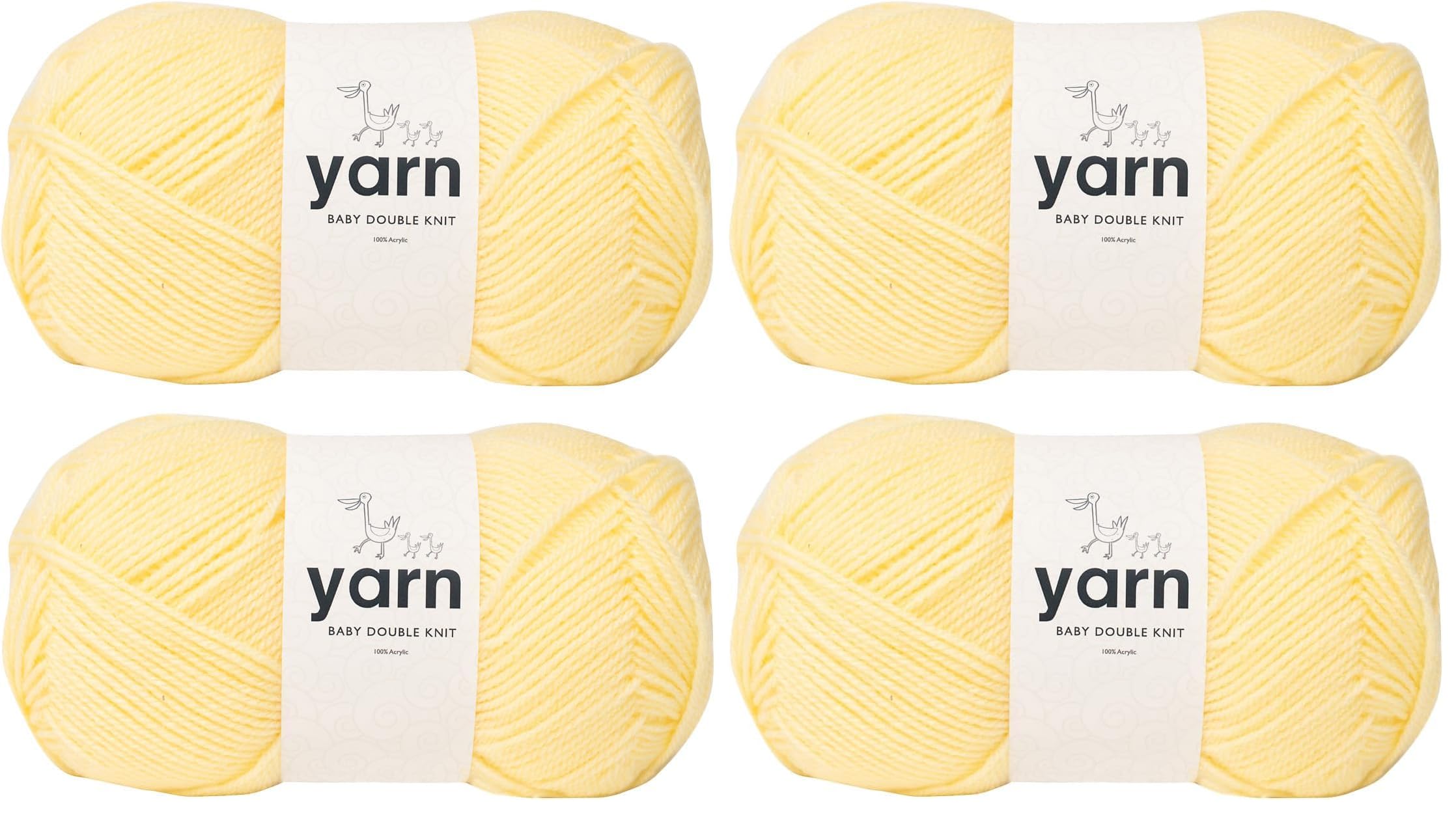 KORBOND DK Black Yarn - 100g Acrylic Wool - Lightweight, Hypoallergenic & Durable Double Knit Crochet Yarn Knitting Wool (290m Total) — view 32