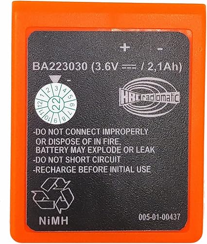 Batería recargable de 3.6V 2100mAh BA223030 para control remoto de grúa HBC