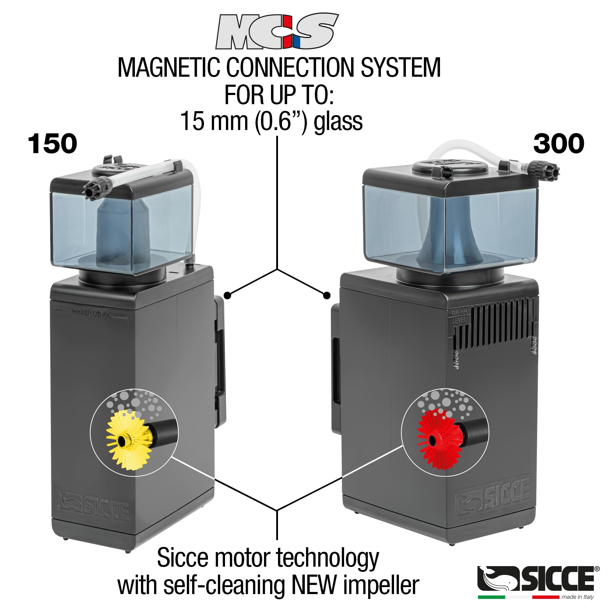 Sicce Shark Nano Protein Skimmer aquários de água salgada de 300