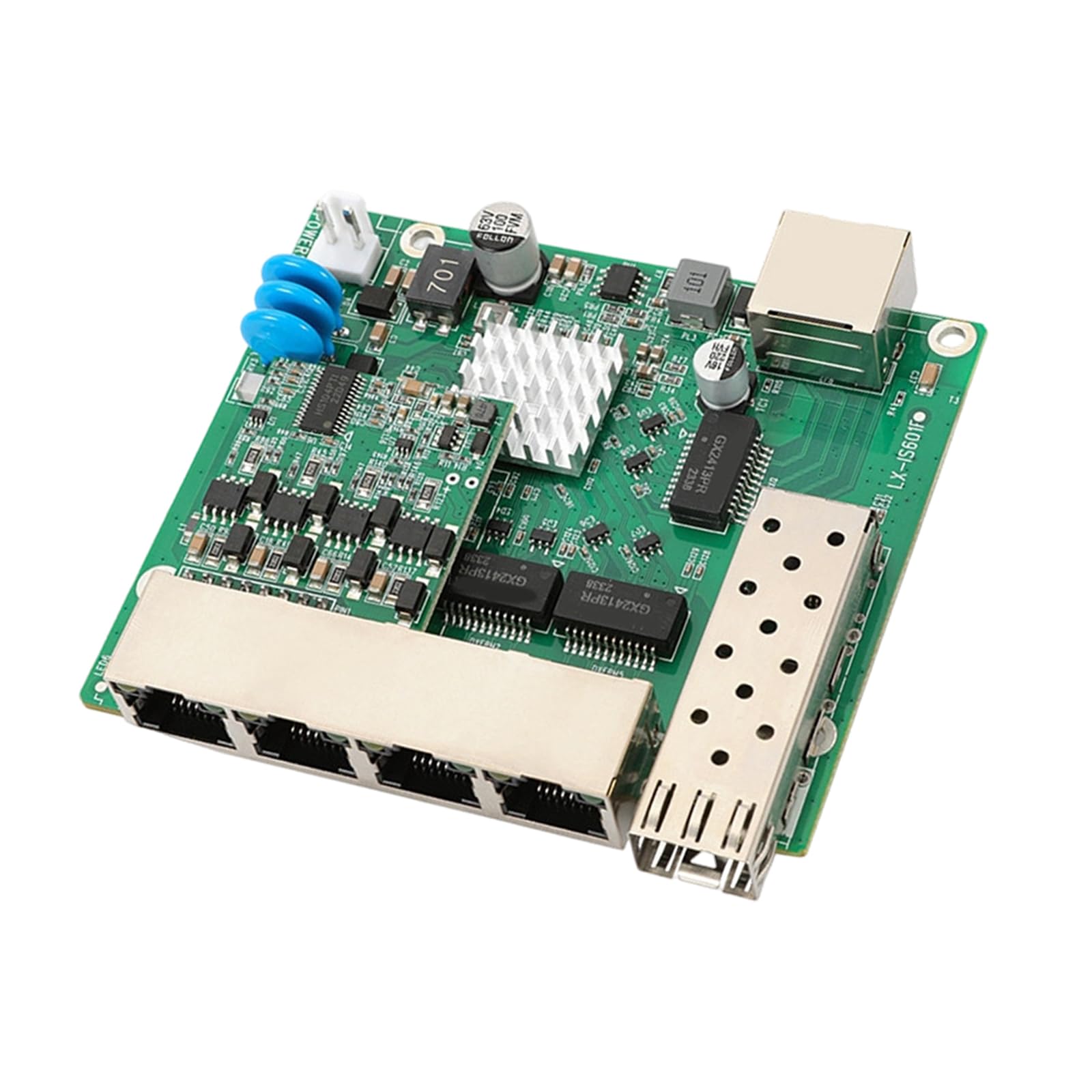 Switch Gigabit Ethernet a 6 porte con LED, con POE A