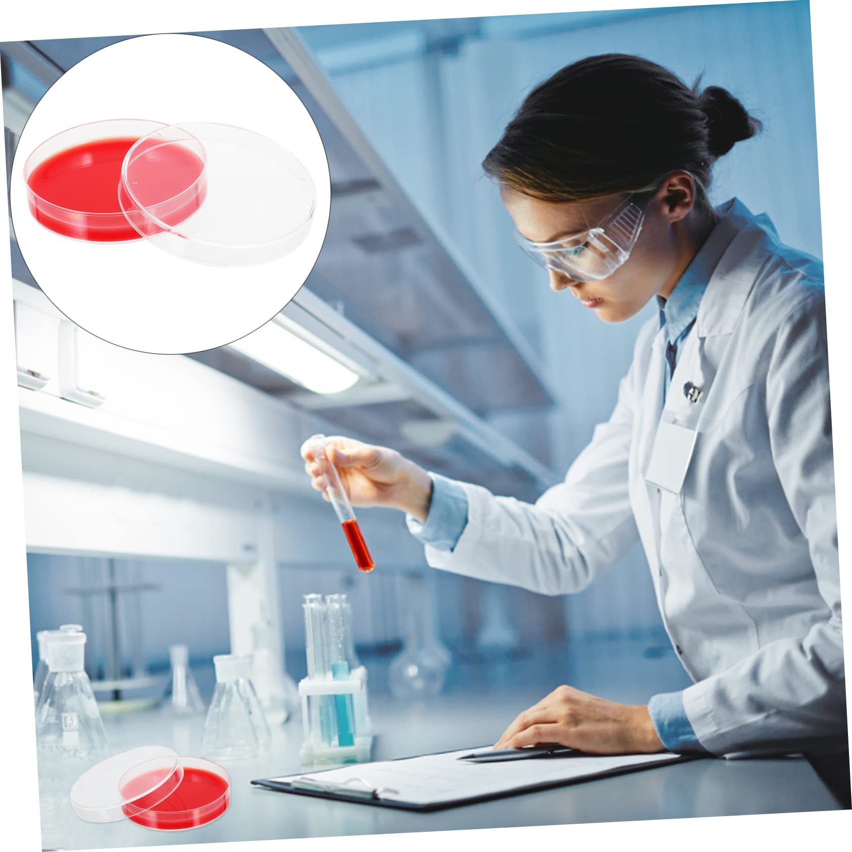 20piezas Placas De Agar De De Para Placas Petri Estériles Para Microbiología Resistencia Caídas y Rupturas