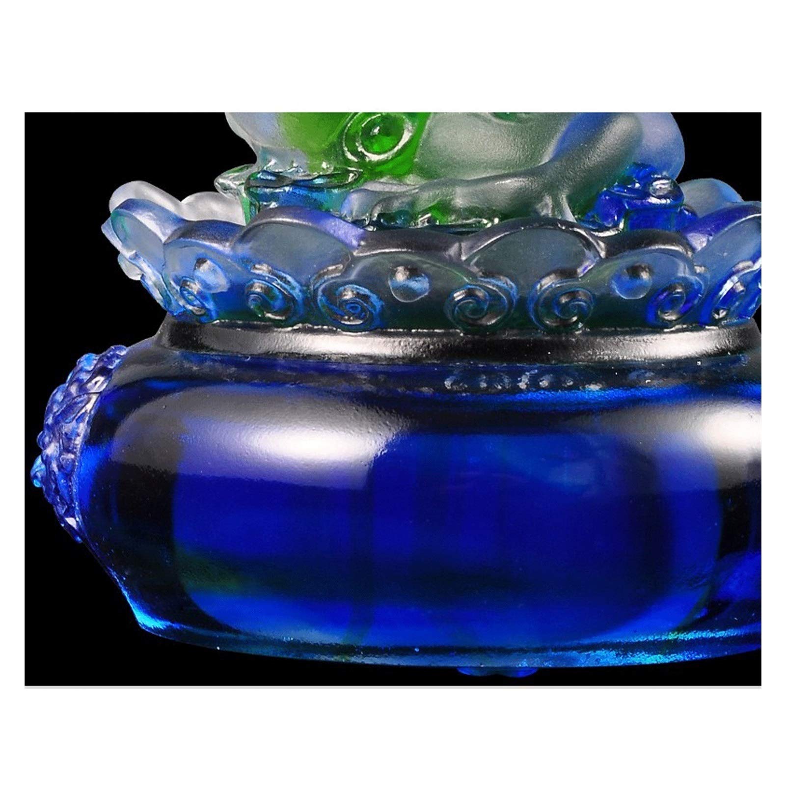 Adorno de la Fortuna Zodiac Dragon Statue Feng Shui Lucky Animal Home Sala de Estar Decoración Regalo de cumpleaños Coleccionable Péndulo de la Fortuna