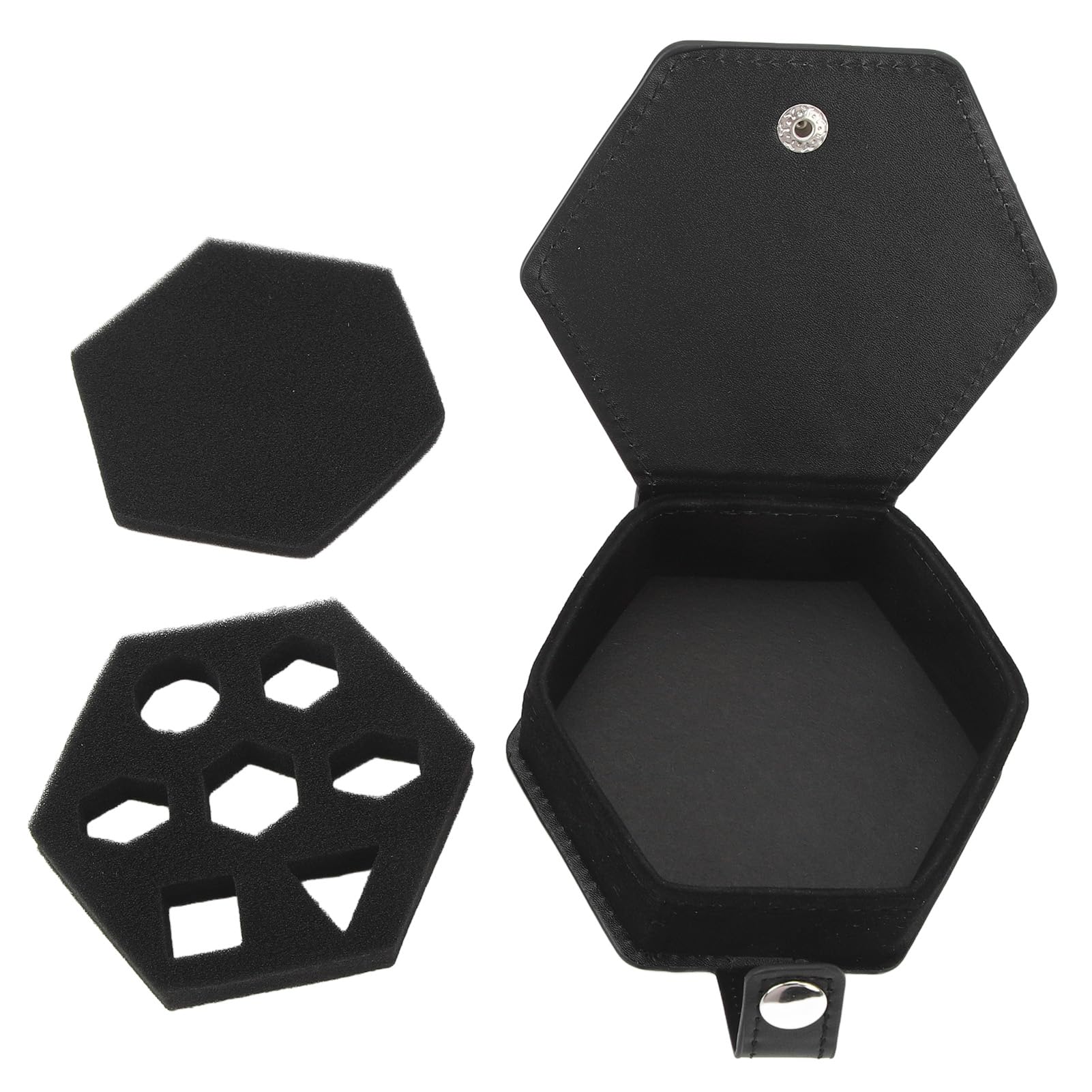 Étui de Rangement pour dés, étui de Protection en Cuir PU pour dés DND, boîte d'organisation de dés avec rainures en éponge Douce, étui de Support de dés Portable pour Jeux de dés