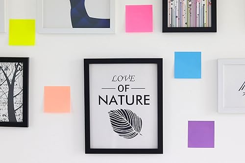 Miniatura 10 de Paquete de 24 notas adhesivas de 1 x 3 pulgadas 8 colores para postes autoadhesivos calcomanías brillantes de colores para oficina hogar escuela