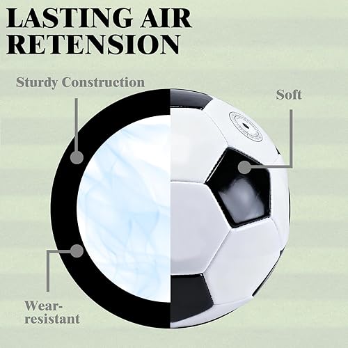 Miniatura 3 de Juego de 12 pelotas de fútbol de operación de Navidad a granel con agujas de bomba, pelota de fútbol deportiva tamaño 5, pelota de entrenamiento