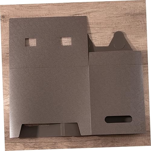 Miniatura 3 de EXCEART Caja de almacenamiento de 4 piezas, organizador de archivos, cestas plegables para estantes de escritorio, organizador de oficina, cesta