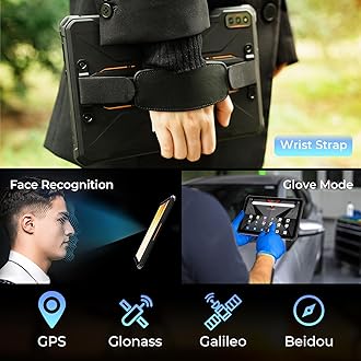 HOTWAV R7 Rugged Tablet Android 13, 15600mAh 10.1 Inch HD+ Waterproof Tablet, 12GB+256GB/(2TB TF) Outdoor Work Tablets, 16MP+16MP Camera Octa Core/Daul SIM 4G/IP68&IP69K/Face ID/GPS/OTG/Widevine L1