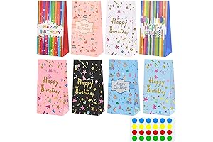 Colodeol 24-Piece Birthday Goody Bags for Kids and Adults