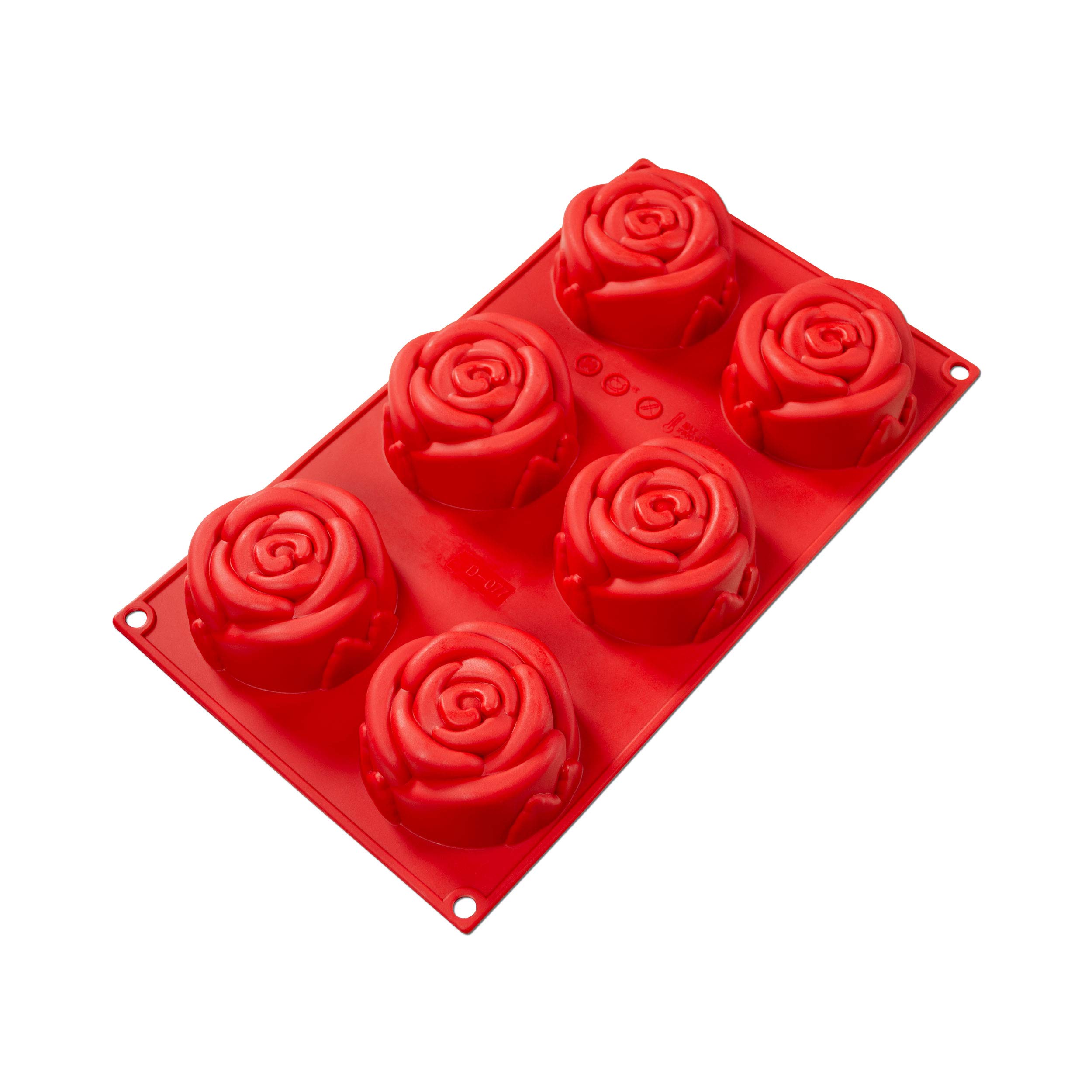 Fat Daddio'sSMF-077 Silicone Bakeware 6-Cavity Rose (3.89 oz)