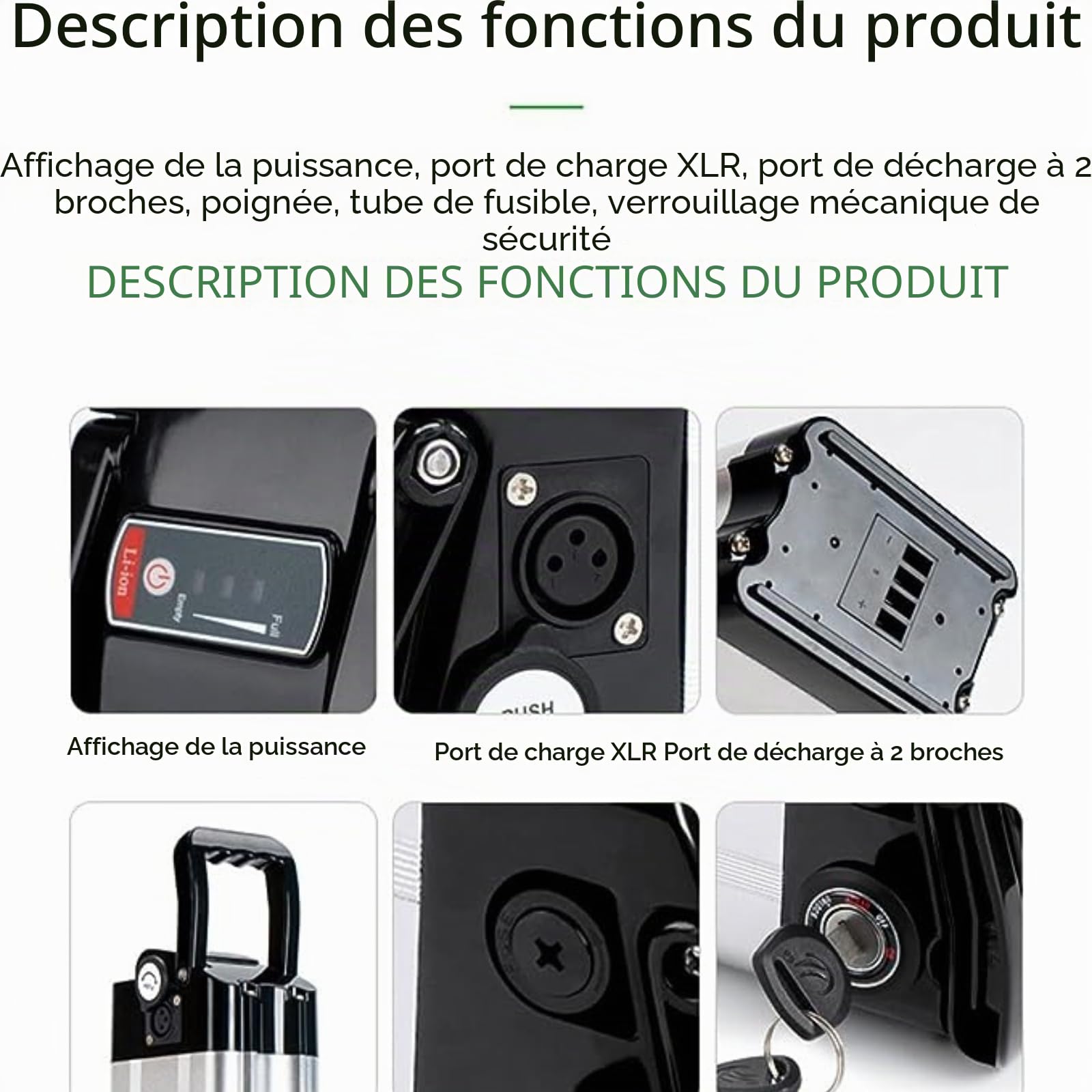 Batteries pour Vélo 36V 15.6AH Batterie Velo Électrique au Lithium-ION Batterie avec Chargeur BMS, pour E-Bike 250W 500W Moteur