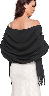 Pashmina Shawl and Wraps for Evening Dresses Resemble Cashmere Scarf for Women Wedding Winter Warm Shawls