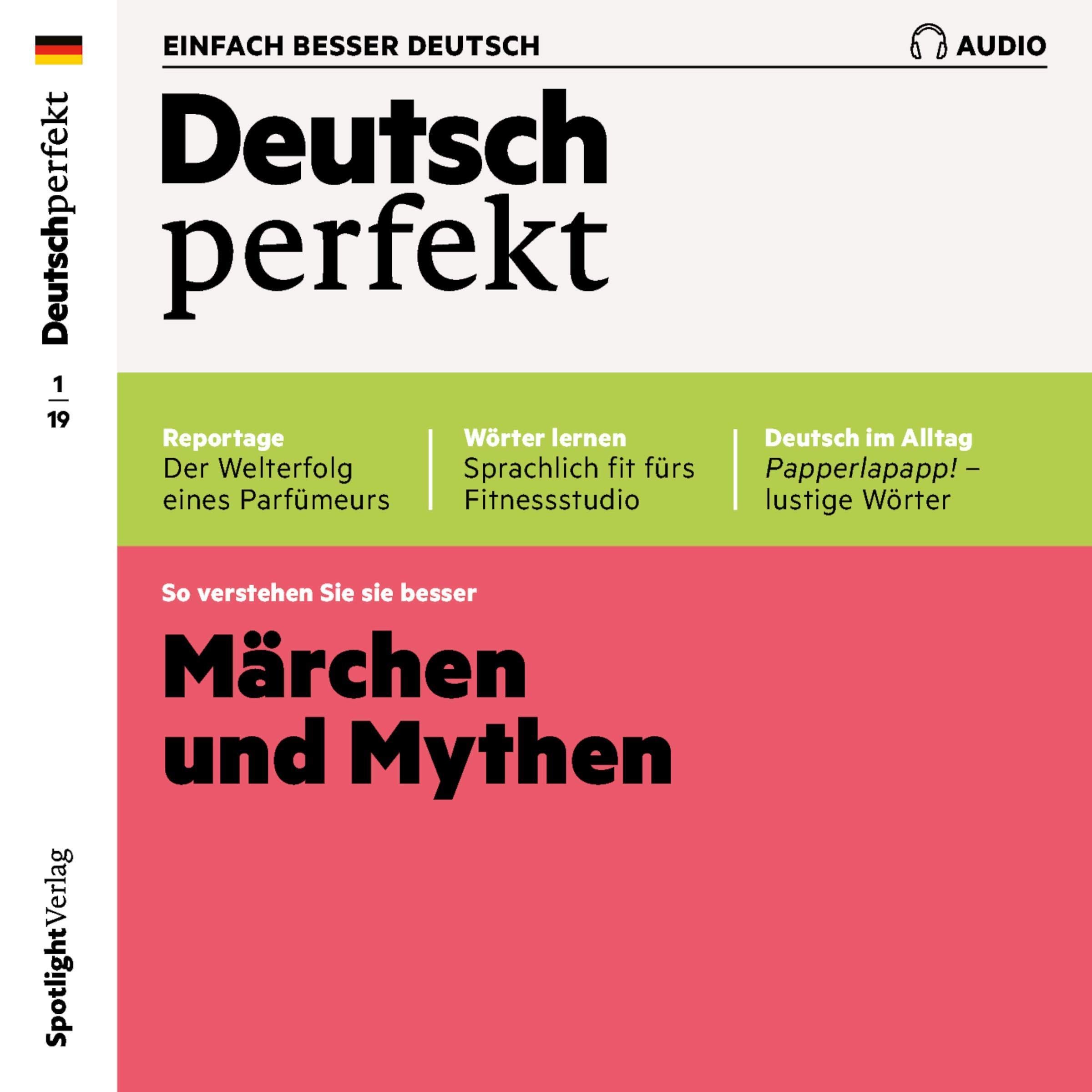 Cover art for Deutsch perfekt Audio. 1/2019