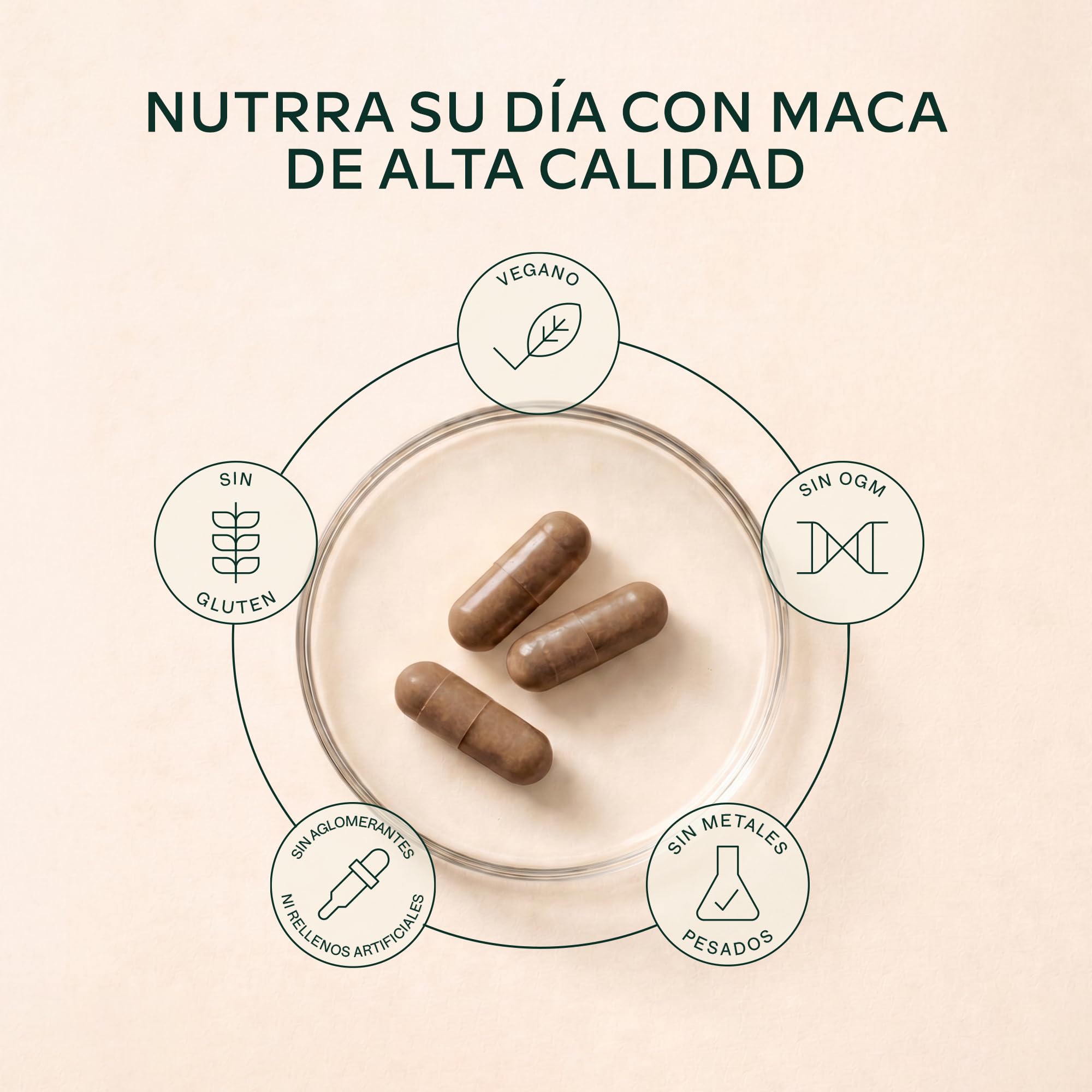 Maca Negra y Amarilla - 57,000 mg - Maca Peruana Andina con Ginseng Panax, L-Arginina, Vitamina B6 y Extracto de Pimienta Negra - 120 Maka Cápsulas - Veganas