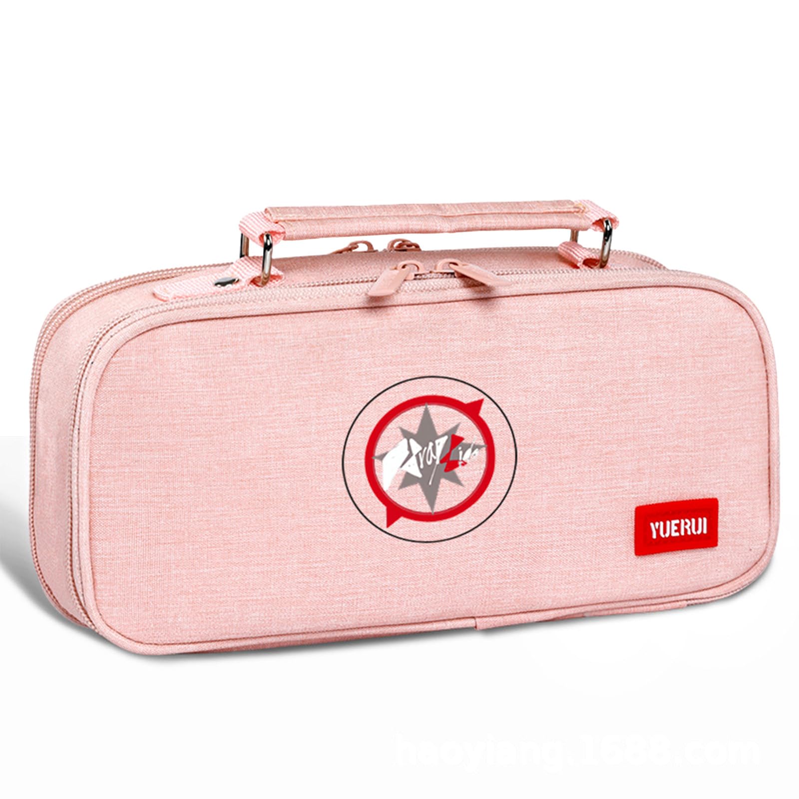 Kanfyyl Stay Kids Merch, Stay Kids Pencil Case, SKZ Large Capacity Pencil Case, Multi-Compartment, SKZ Merchandise Stay Fans Gifts, Pink