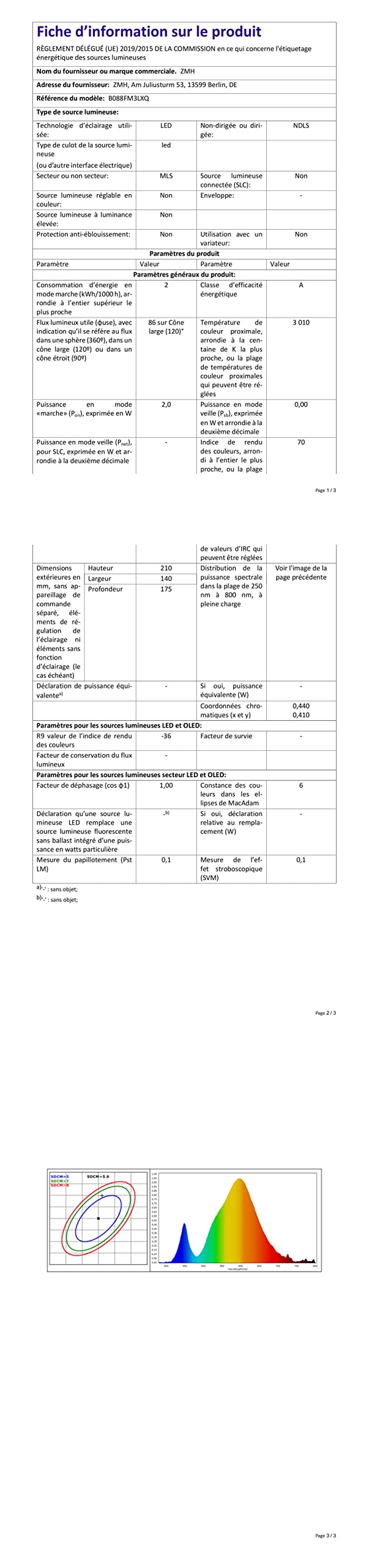 Applique Murale LED BarcelonaLed - Spot Lecture Orientable 1W + Ampoule E27 - Abat-jour Textile Blanc - Double Interrupteur