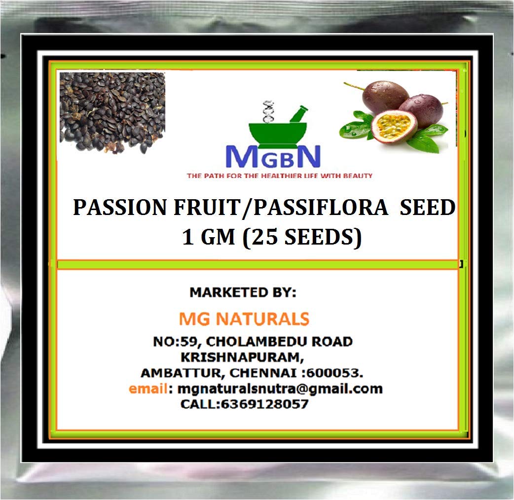 Mgbn The Path For The Healthier Life With Beauty Passion Fruit/Passiflora Seed - 1 Gm (25 Seeds) (B084NXDX4X) Amazon Price History, Amazon Price Tracker